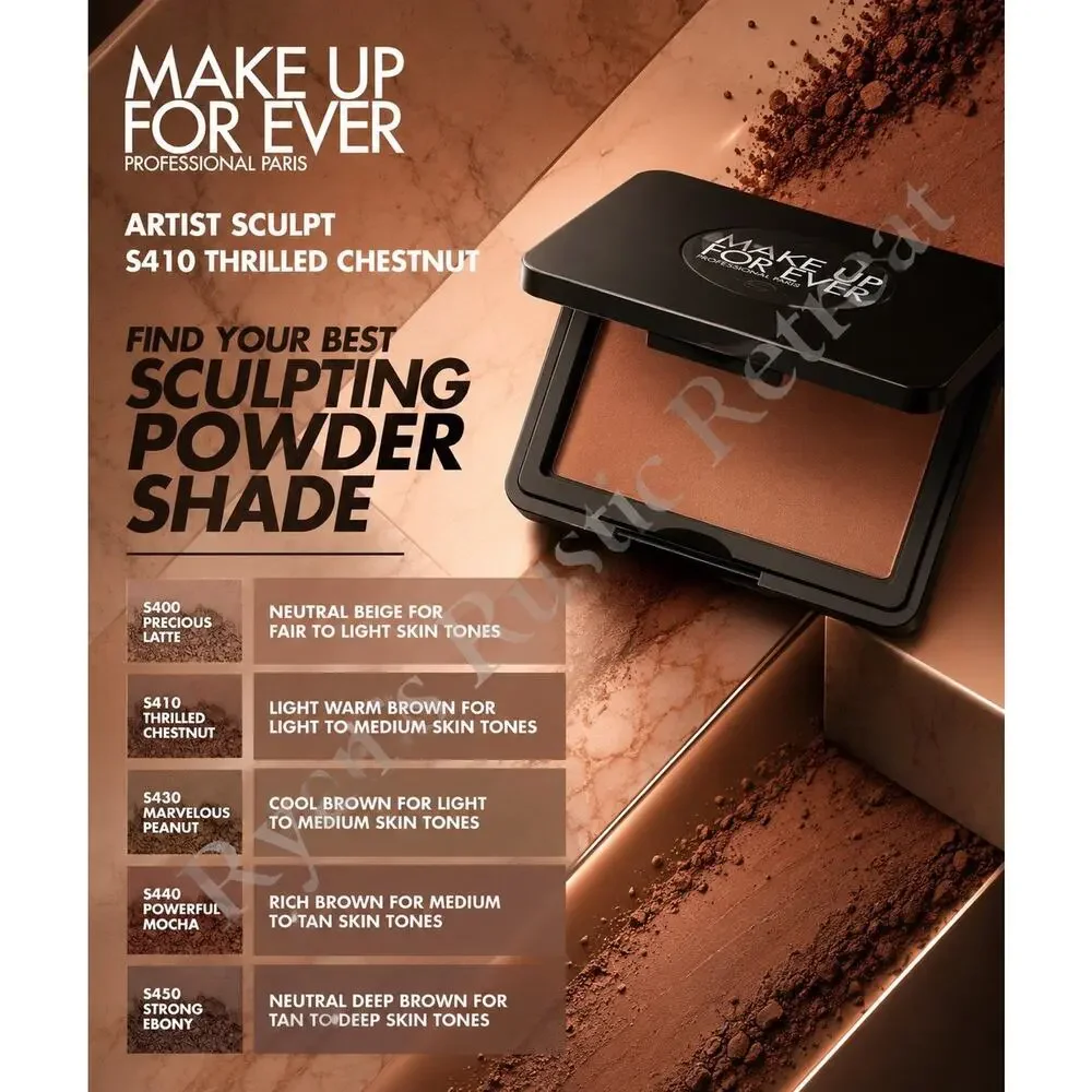 MAKE UP FOR EVER - Artist Sculpt - Model: S410 Shade: Thrilled Chestnut- 0.14 oz